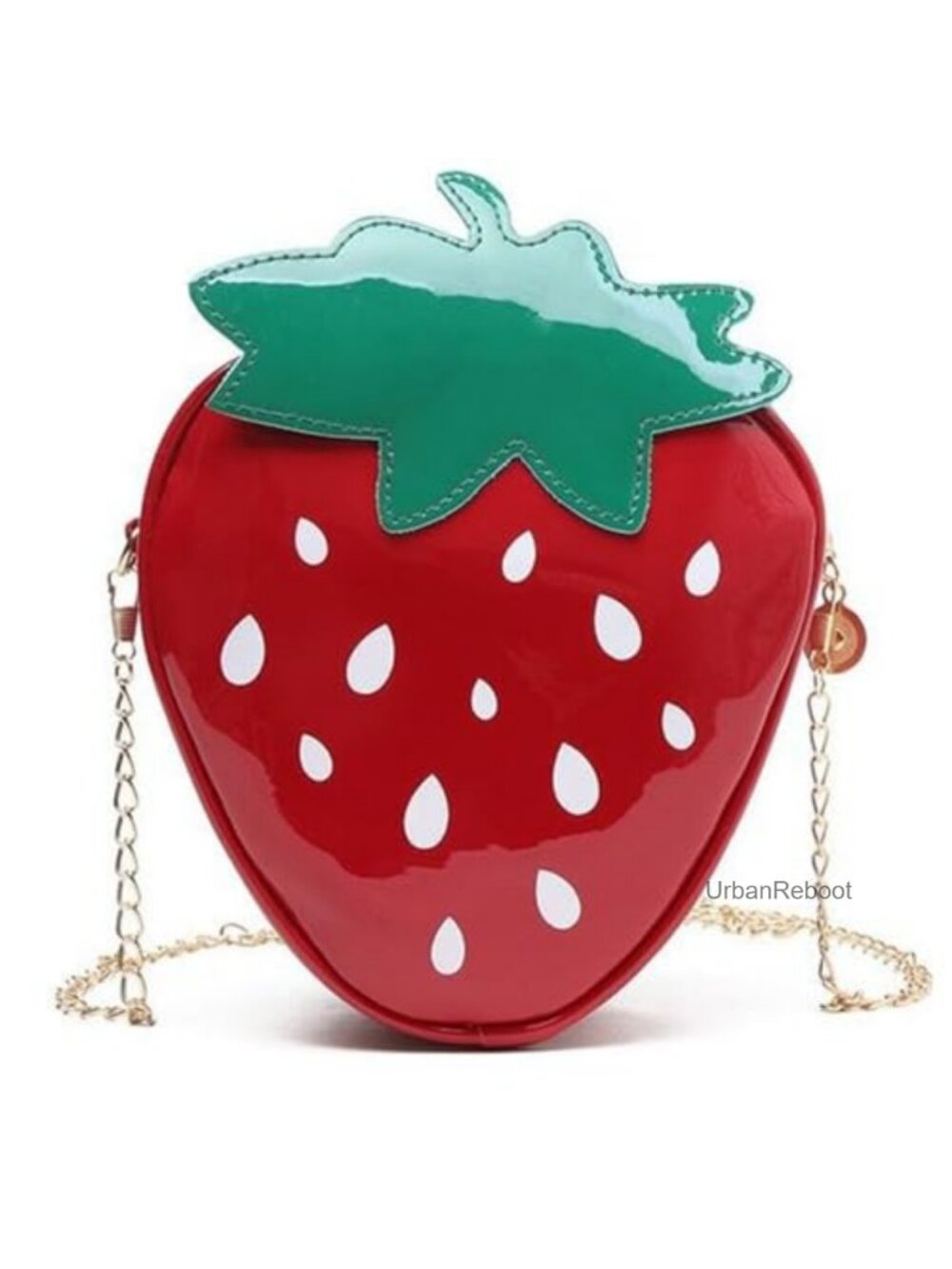 Strawberry PU Leather Crossbody Purse Novelty Mini Girls Handbag